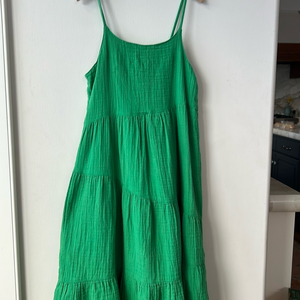 Gap gauzy green dress. Girls size L